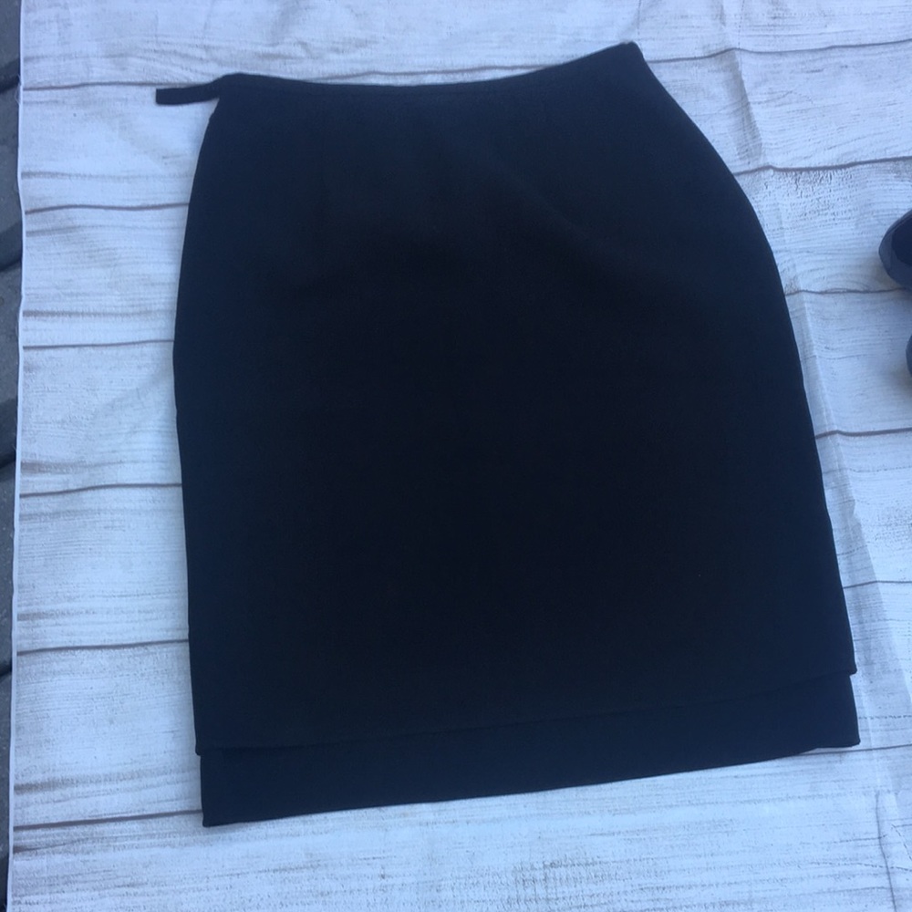 4 Ann Taylor work dress up skirt layered hem EUC - Picture 11 of 14